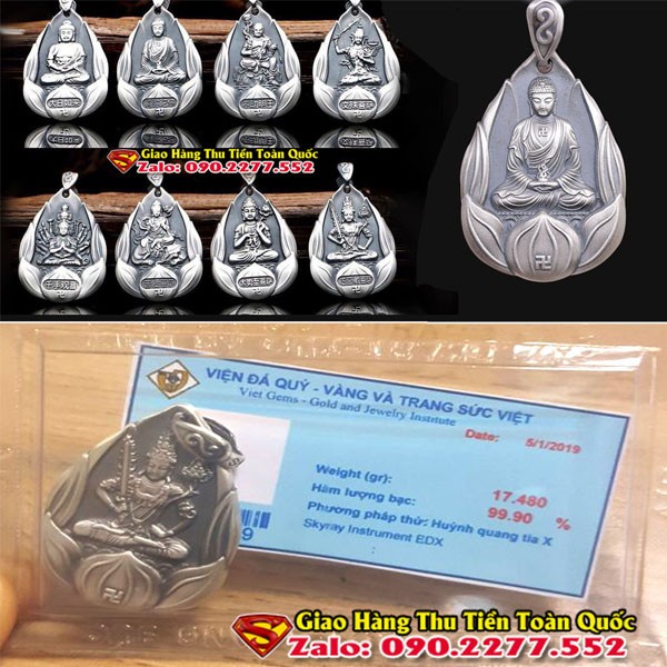 Mặt Dây Chuyền Phong Thuỷ Bạc Thái