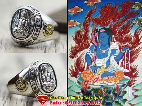 Nhẫn Phong Thuỷ - Nhẫn Phật Bản Mệnh Bạc Thái
