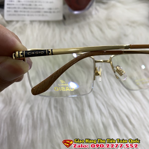 Gọng Kính Đẹp - Gọng Kính Cận Titan Siêu Nhẹ Mạ Vàng 18k