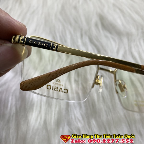 Gọng Kính Đẹp - Gọng Kính Cận Titan Siêu Nhẹ Mạ Vàng 18k