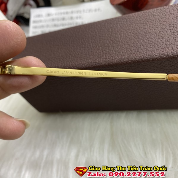 Gọng Kính Đẹp - Gọng Kính Cận Titan Siêu Nhẹ Mạ Vàng 18k