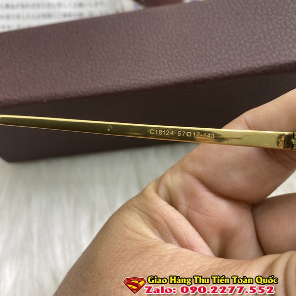Gọng Kính Đẹp - Gọng Kính Cận Titan Siêu Nhẹ Mạ Vàng 18k