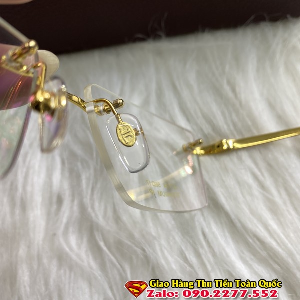 Gọng Kính Cận - Gọng Kính Titanium Siêu Nhẹ Mạ Vàng 18K