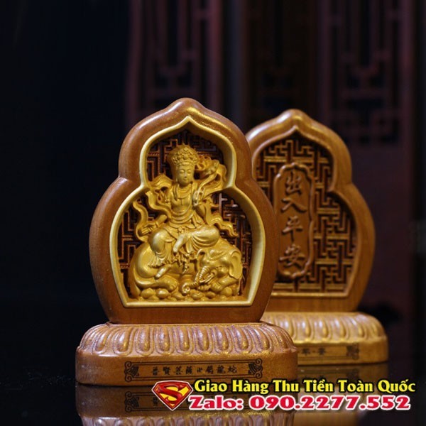Tượng Phật Để Xe ô Tô Hợp Tuổi Thìn - Tuổi Tỵ - Phật Phổ Hiền Bồ Tát - Vật Phẩm Phong Thuỷ Đem Lại May Mắn