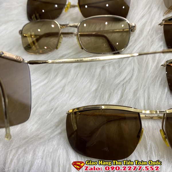 Kính Amor Pháp Bọc Vàng Xịn - Kính Cổ - Kính Mát Nam