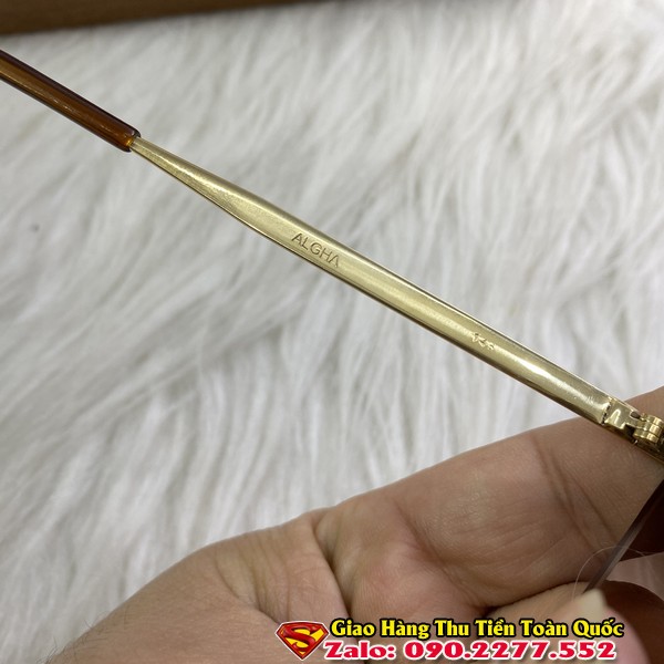 Kính Cổ ALGHA Mạ Vàng 12k Chính Hãng - Kính Râm Nam