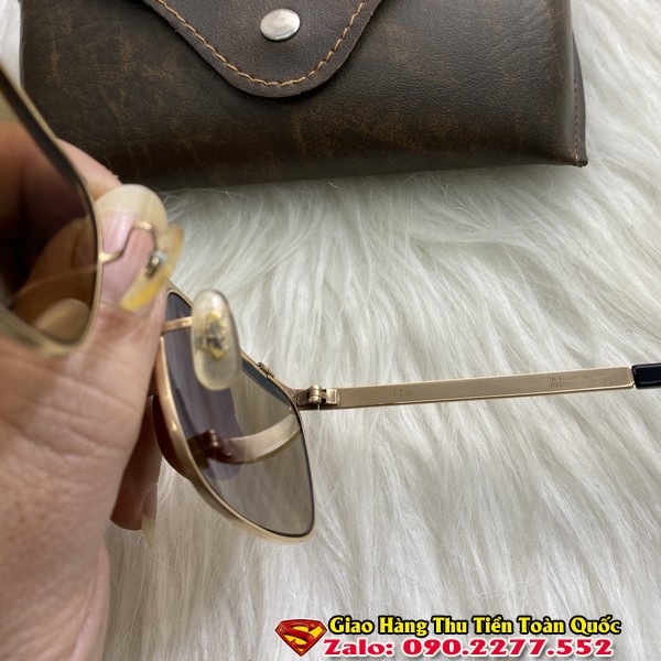 Kính Solex Đòn Gánh Pháp Bọc Vàng 14k - Kính Mát Nam Bọc Vàng