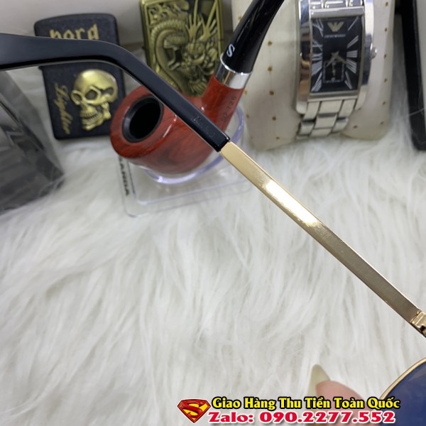 Kính Solex Quả Trứng Pháp Bọc Vàng 14k Chính Hãng - Kính Mát Nam