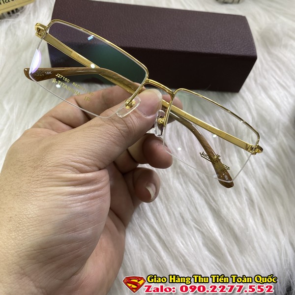 Gọng Kính Cận Mạ Vàng 18k - Gọng Kính Ttianium