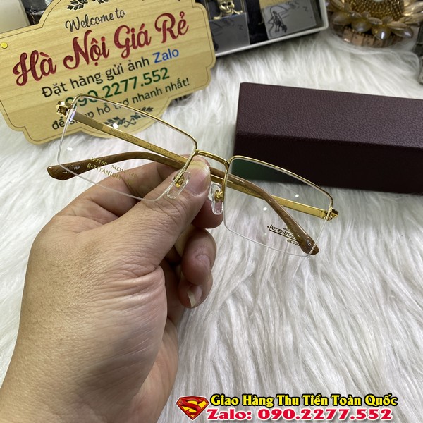 Gọng Kính Cận Mạ Vàng 18k - Gọng Kính Ttianium