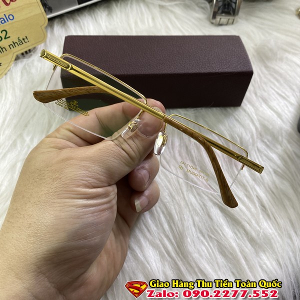 Gọng Kính Cận Mạ Vàng 18k - Gọng Kính Ttianium