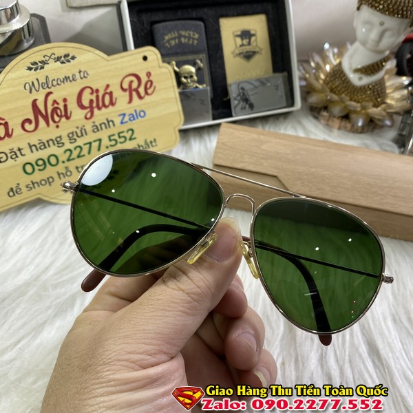 Kính Mát Nam Hàng Mạ Vàng Dáng Rayban Còn Mới