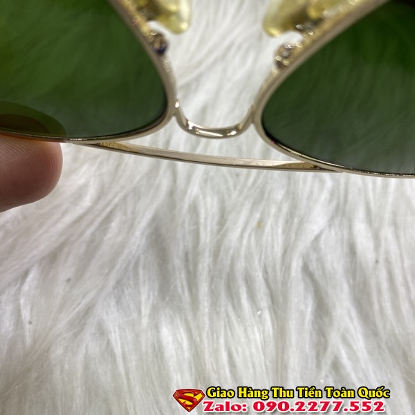 Kính Mát Nam Hàng Mạ Vàng Dáng Rayban Còn Mới