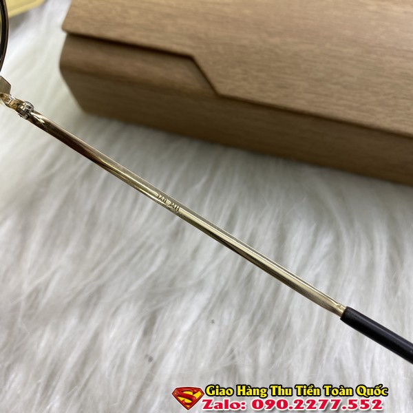 Kính Mát Nam Cổ Bọc Vàng Chính Hãng Mắt Vuông