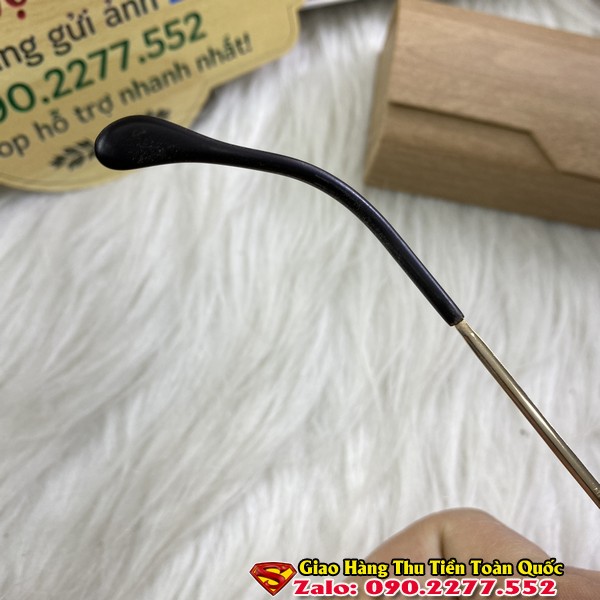 Kính Mát Nam Cổ Bọc Vàng Chính Hãng Mắt Vuông