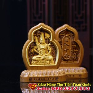 Tượng Phật Để Xe ô Tô Bằng Gỗ