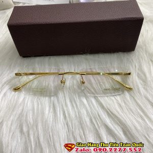 Gọng Kính Cận - Gọng Kính Titanium Siêu Nhẹ Mạ Vàng 18K