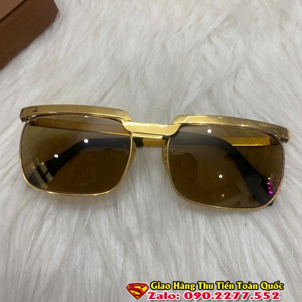 Kính Solex Chữ H Cổ Bọc Vàng 14K - Kính Mát Nam