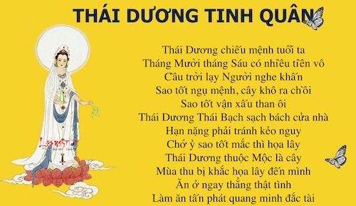 Cách cúng sao Thái Dương