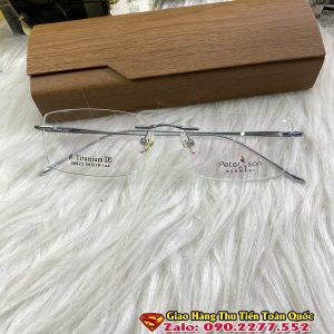 Gọng Kính 3 Mảnh Nhật Bãi Màu Bạc Còn Đẹp