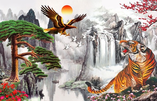 Những lưu ý khi treo tranh phong thủy Treo tranh rồng, hổ, ngựa tránh xui xẻo