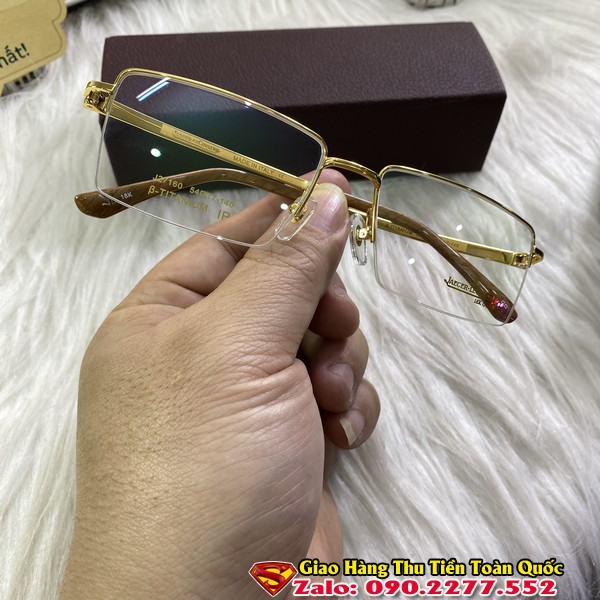 Gọng Kính Cận Mạ Vàng 18k - Gọng Kính Ttianium