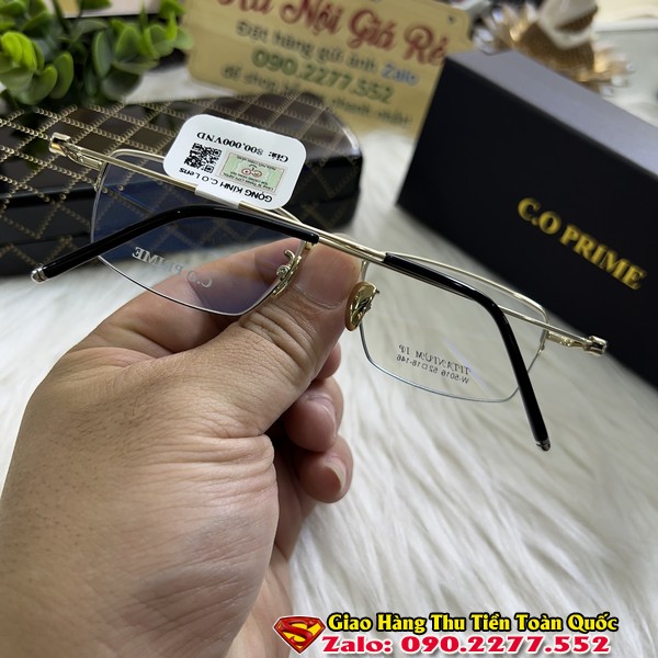 Gọng Kính Titanium Siêu Nhẹ - Gọng Kính Mắt Chính Hãng